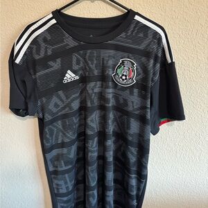 Adidas Black and White Mexico Soccer Jersey